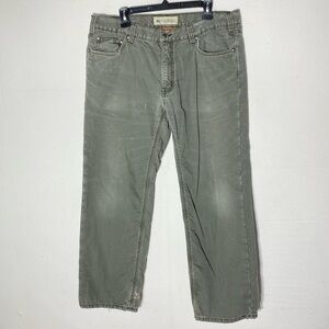 Wind River Distressed Green Insulated Canvas Work Pants 38